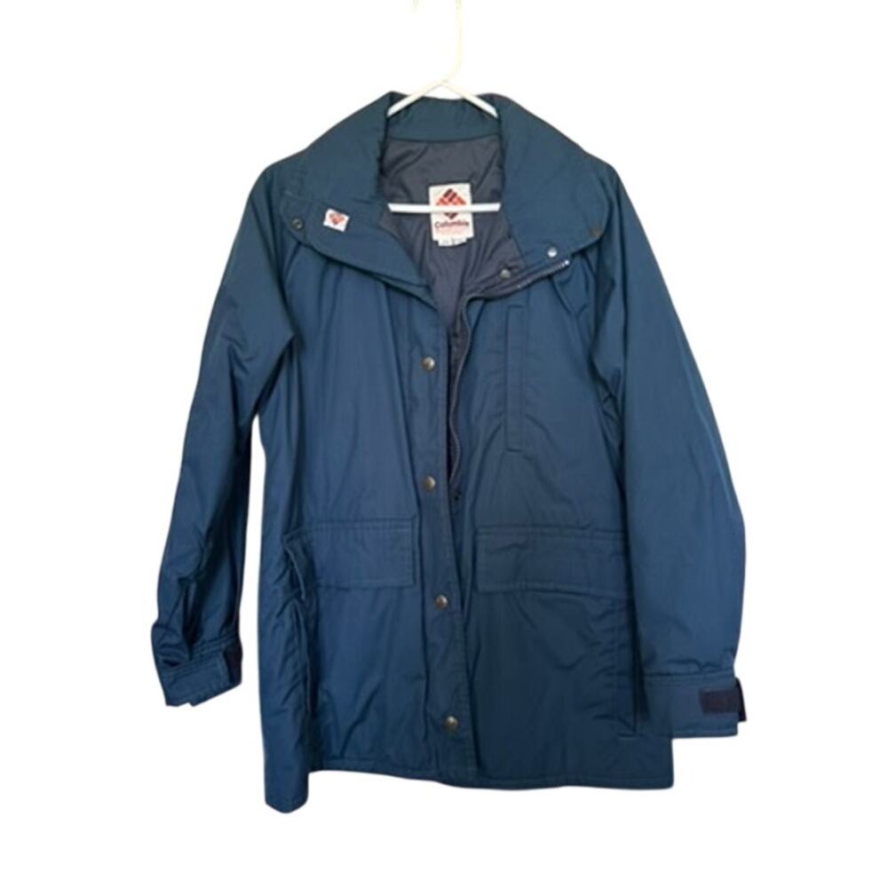 Vintage 1980s Columbia Blue 3M Thinsulate Parka Jacket Womens Medium USA Made
